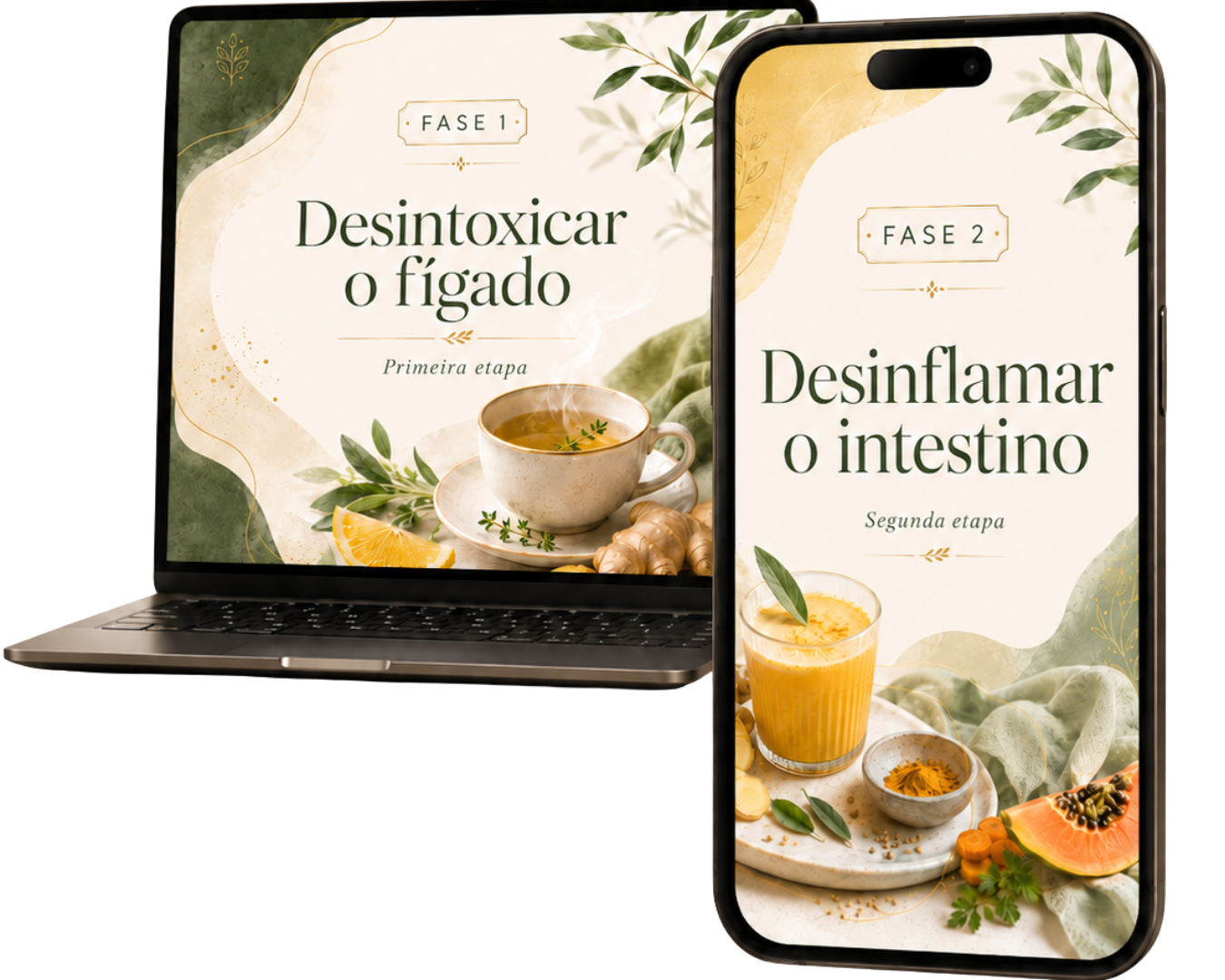 Desafio Reset Hormonal 14D — Fase 1 Desintoxicar o fígado e Fase 2 Desinflamar o intestino